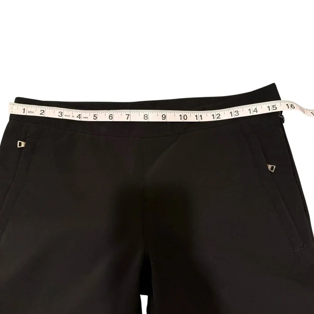 Prada Linea Rossa Womens Technical Sports Stretch Pants Black Zip Hem Size 40 - Picture 12 of 12